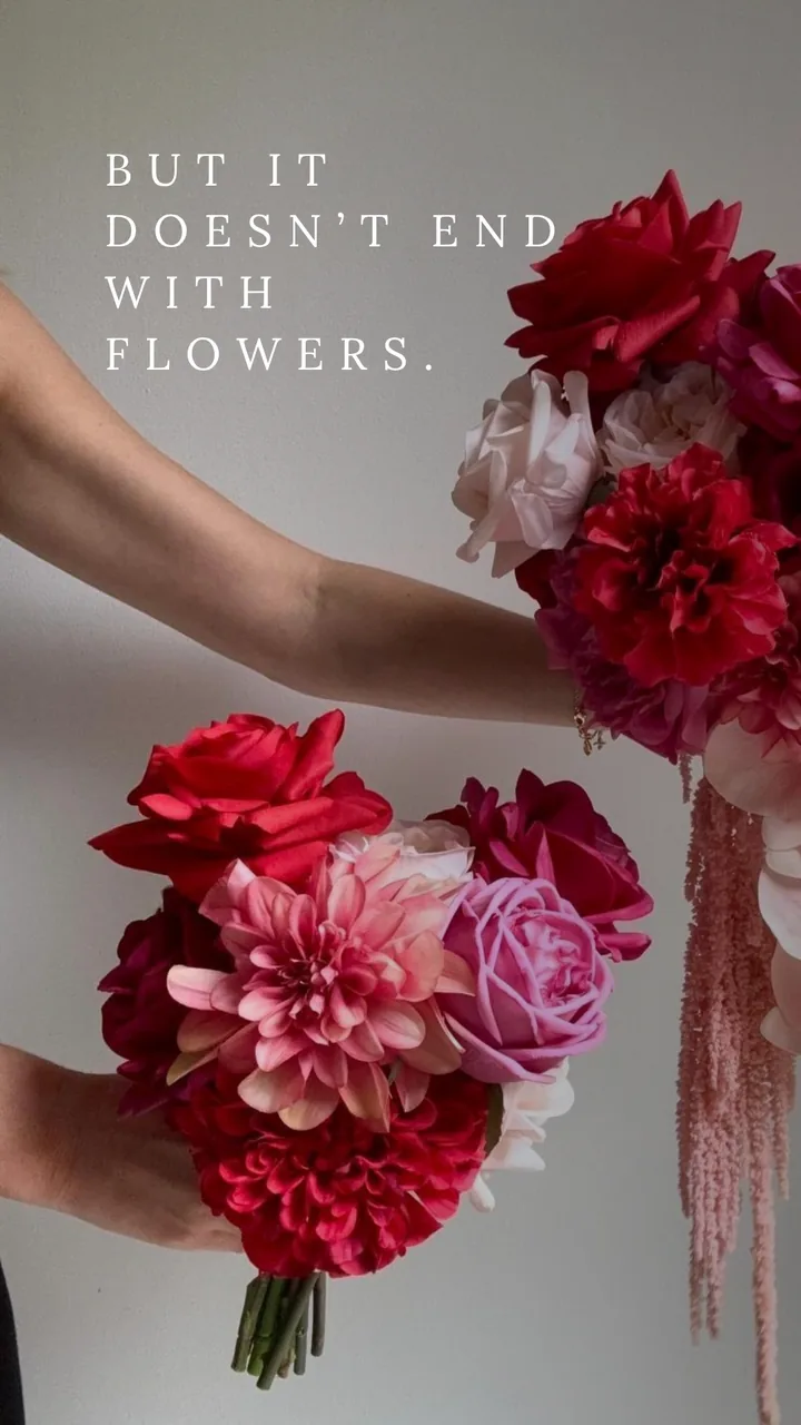 But it doesn’t end with flowers.