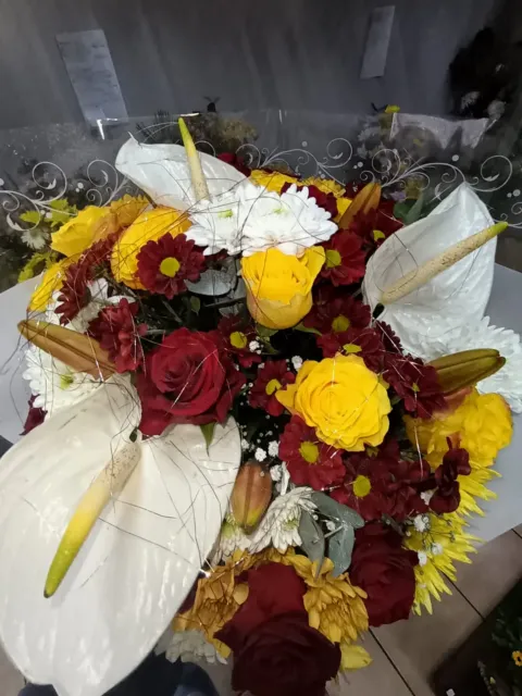 Yellow and red bouquet