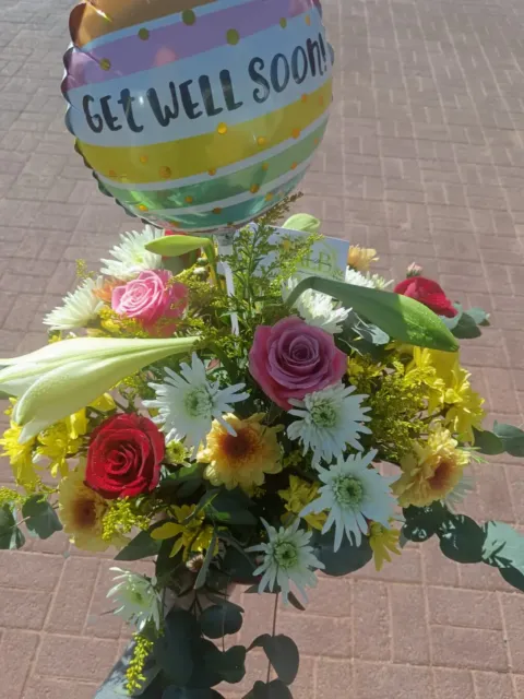 Flower basket - Get well soon