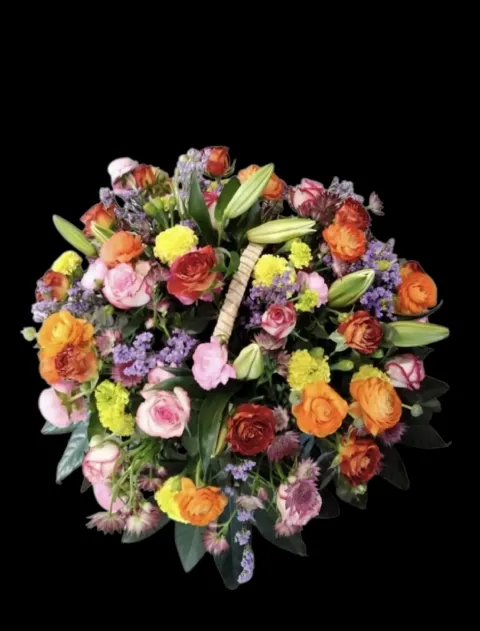 Burst of color basket