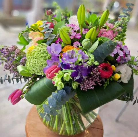 Large Bright Bowl Arrangement