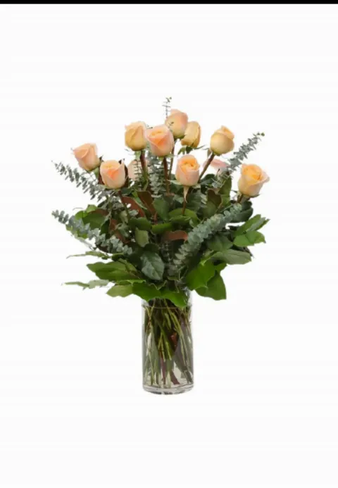 Peach Rose Bouquet