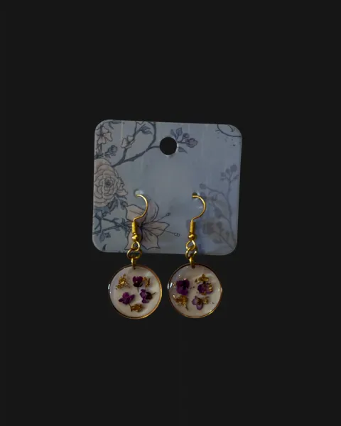 Resin Floral Earings