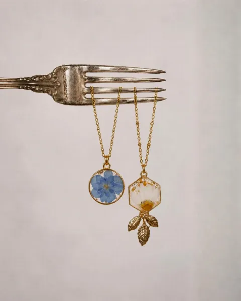 Assorted Floral Resin Necklaces