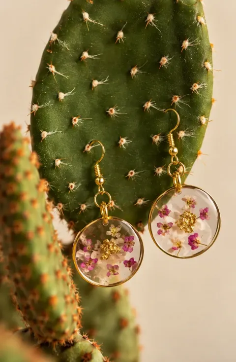 Assorted Floral Resin Earings