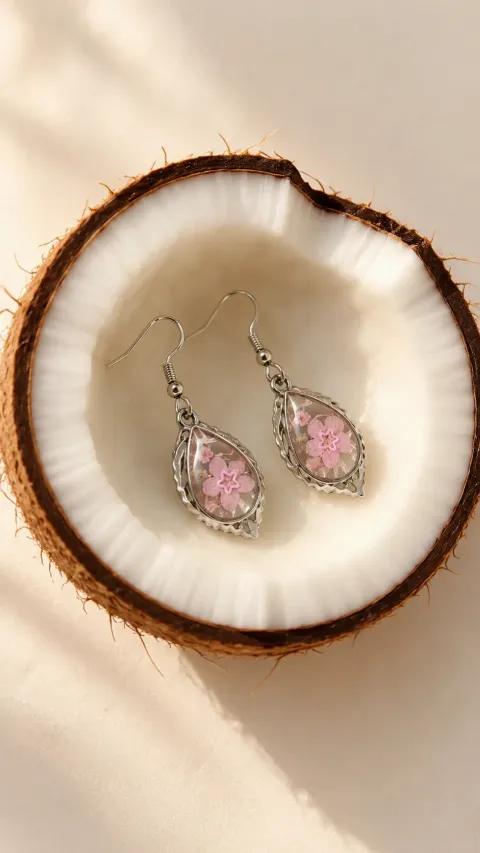 Assorted Floral Resin Earings