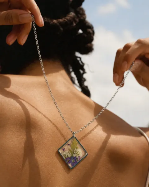 Assorted Floral Resin Necklaces